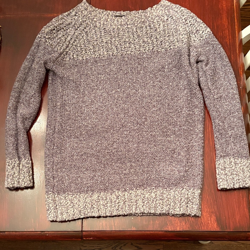 Fate Heathered Purple Crew Neck Sweater